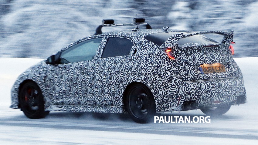 SPIED: Honda Civic Type R on test in snowy Sweden 303767