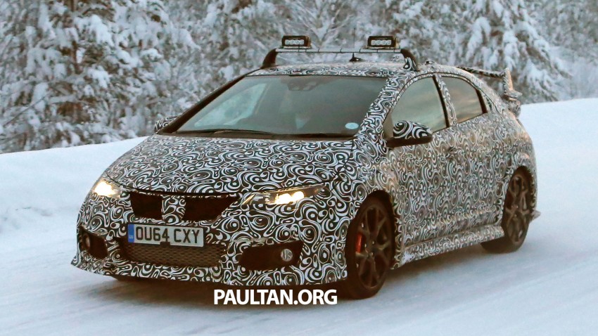 SPIED: Honda Civic Type R on test in snowy Sweden 303764