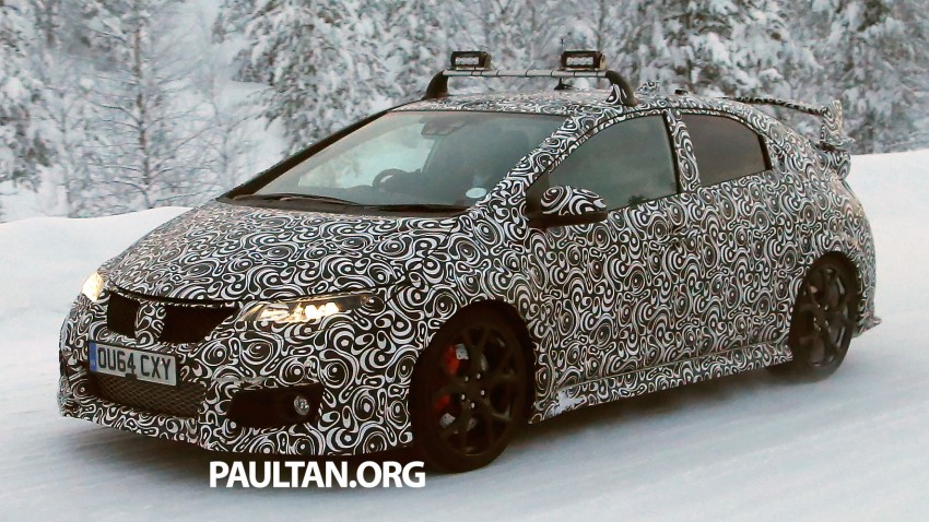 SPIED: Honda Civic Type R on test in snowy Sweden 303761