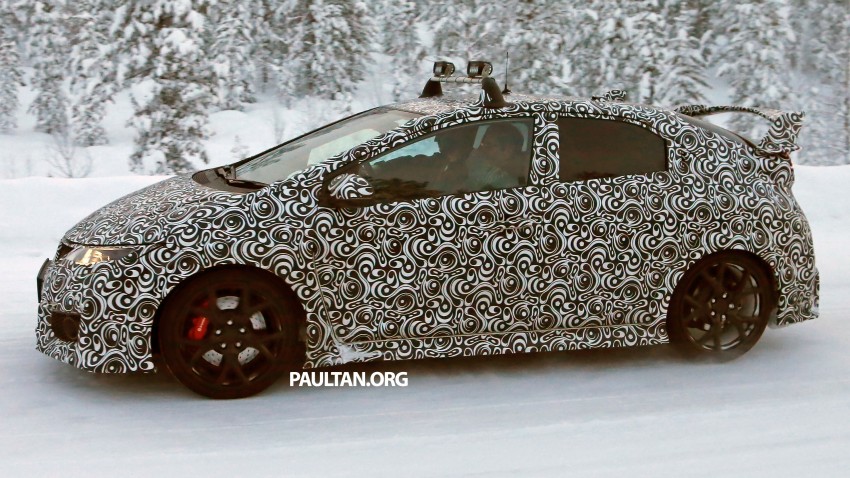 SPIED: Honda Civic Type R on test in snowy Sweden 303762