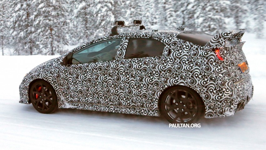 SPIED: Honda Civic Type R on test in snowy Sweden 303759