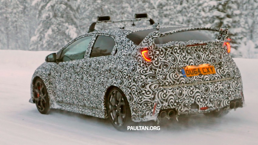 SPIED: Honda Civic Type R on test in snowy Sweden 303758