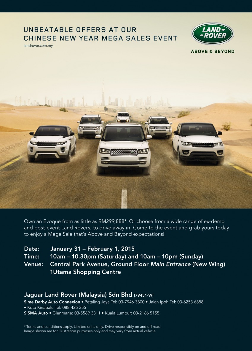AD: Jaguar Land Rover Chinese New Year Mega Sales Event 308408
