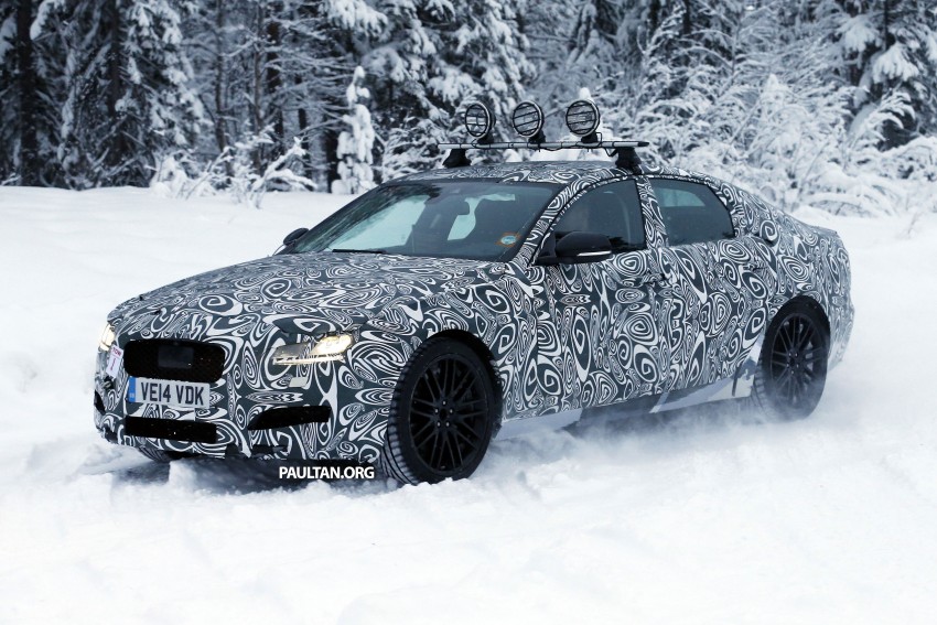 SPYSHOTS: Next-gen Jaguar XF goes winter testing 303401
