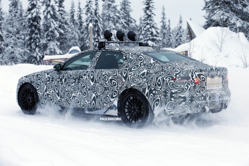SPYSHOTS: Next-gen Jaguar XF goes winter testing 303400