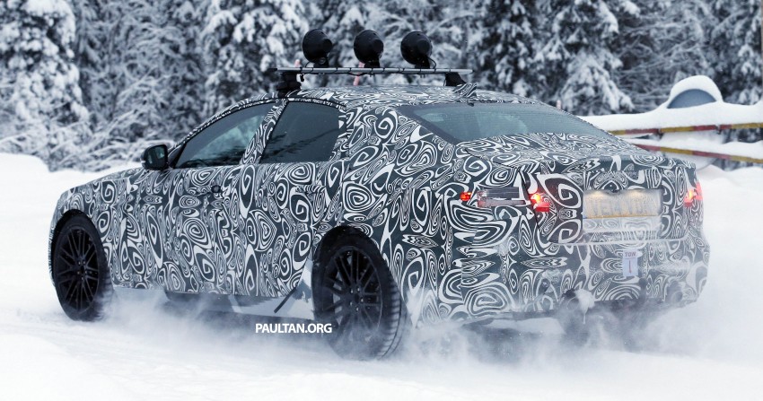 SPYSHOTS: Next-gen Jaguar XF goes winter testing 303398
