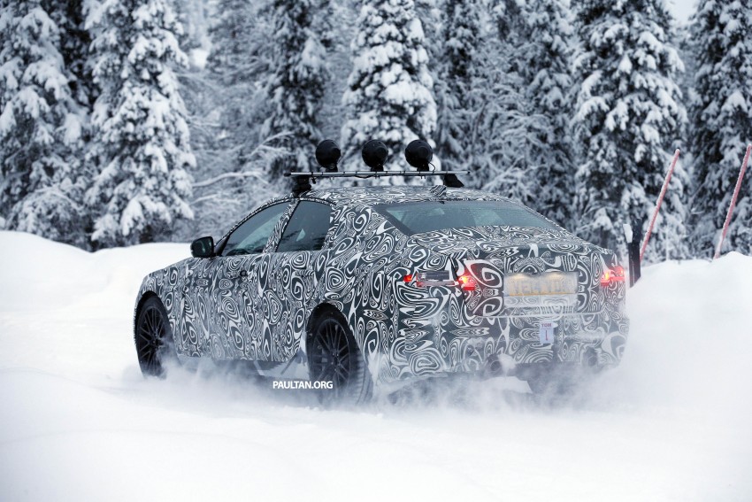 SPYSHOTS: Next-gen Jaguar XF goes winter testing 303397