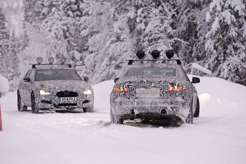 SPYSHOTS: Next-gen Jaguar XF goes winter testing 304712