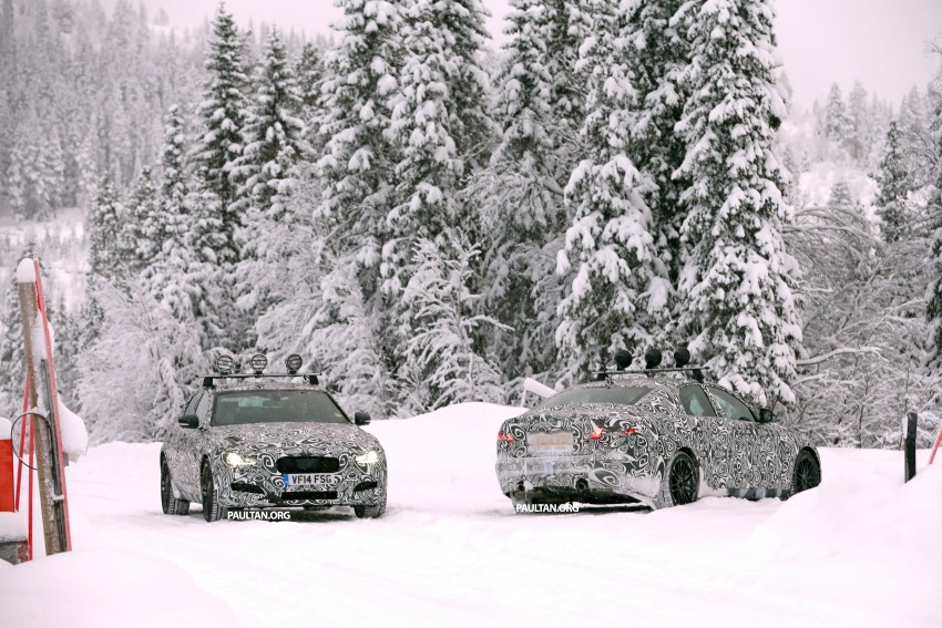 SPYSHOTS: Next-gen Jaguar XF goes winter testing 304714