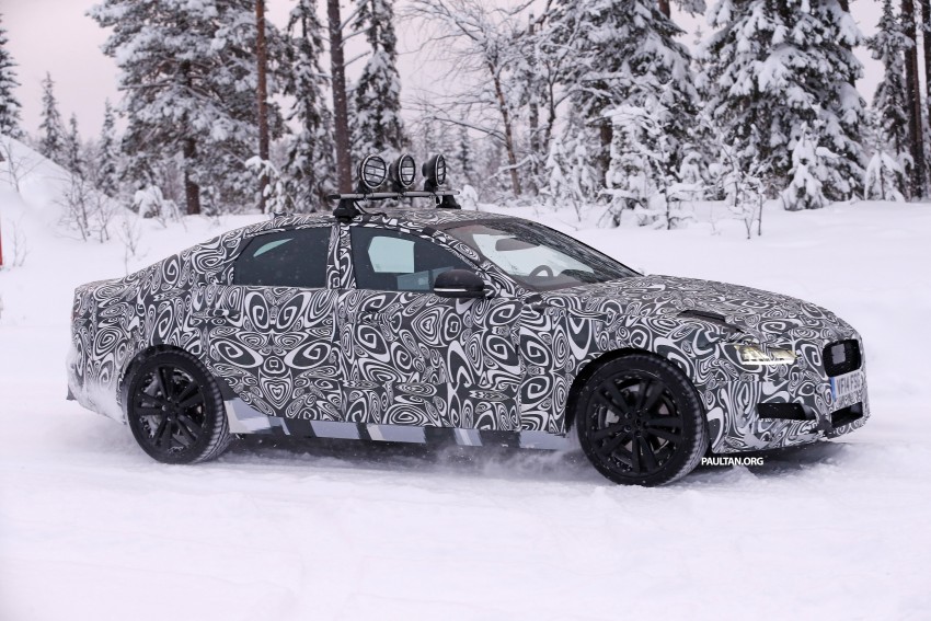 SPYSHOTS: Next-gen Jaguar XF goes winter testing 304715