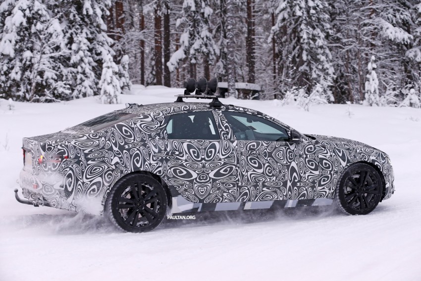 SPYSHOTS: Next-gen Jaguar XF goes winter testing 304710
