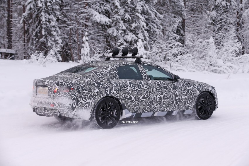 SPYSHOTS: Next-gen Jaguar XF goes winter testing 304709