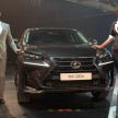 Lexus NX launched in Malaysia, from RM299k-RM385k