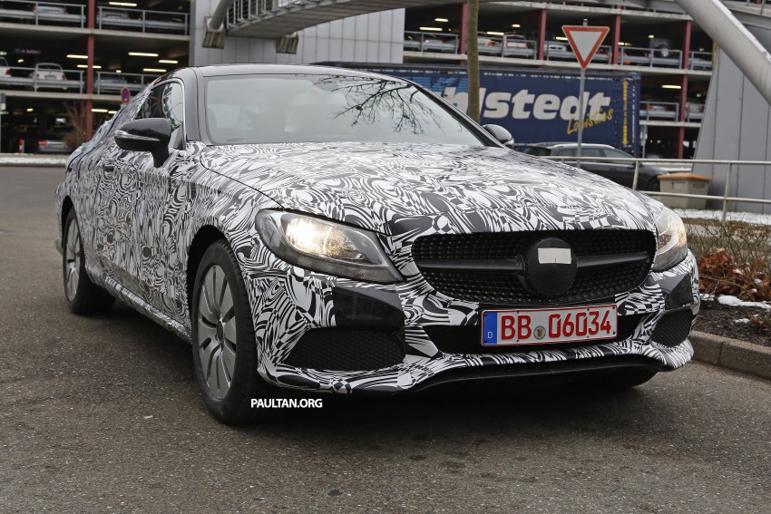 SPIED: Mercedes-Benz C-Class Coupe road testing 305998