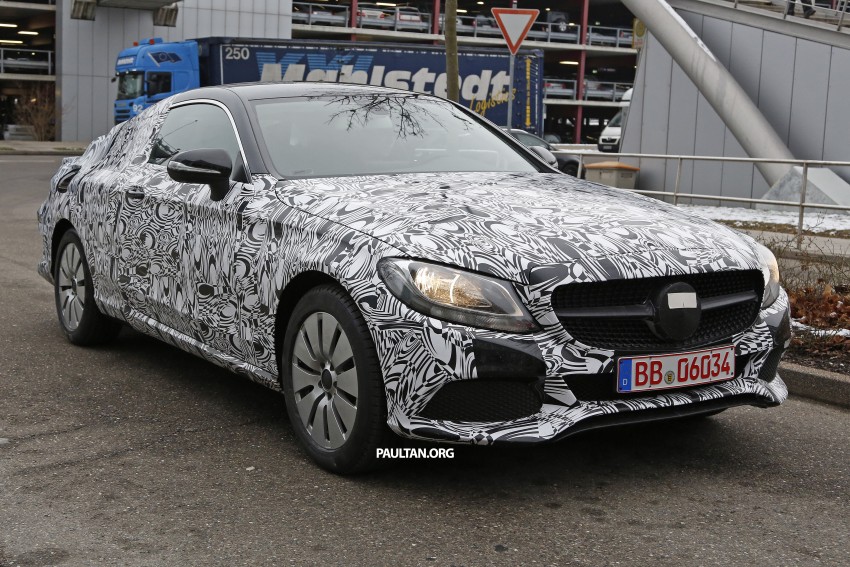 SPIED: Mercedes-Benz C-Class Coupe road testing 305996