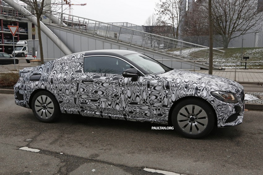 SPIED: Mercedes-Benz C-Class Coupe road testing 305987