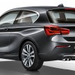 F20 BMW 1 Series facelift unveiled – new face and rear end, 116i and 116d get 1.5 litre three-cylinder engines