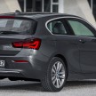 F20 BMW 1 Series facelift unveiled – new face and rear end, 116i and 116d get 1.5 litre three-cylinder engines