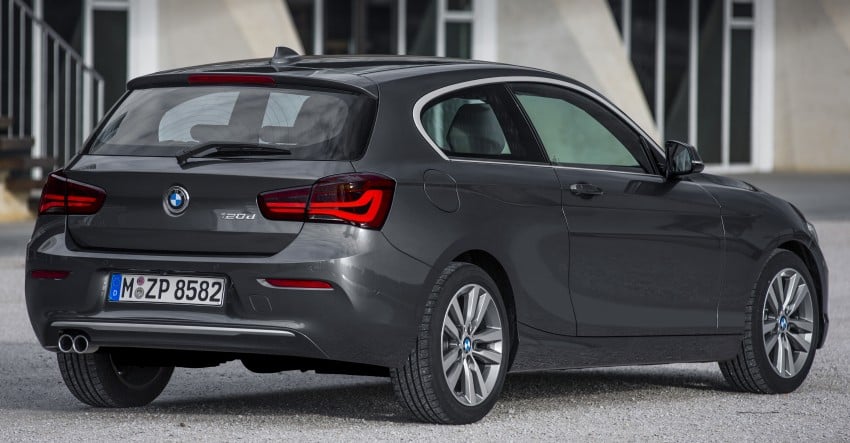 F20 BMW 1 Series facelift unveiled – new face and rear end, 116i and 116d get 1.5 litre three-cylinder engines 304032