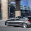 F20 BMW 1 Series facelift unveiled – new face and rear end, 116i and 116d get 1.5 litre three-cylinder engines