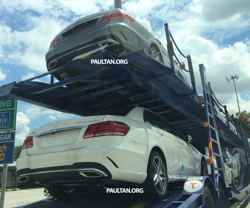 SPYSHOTS: Mercedes-Benz E 300 Bluetec Hybrid with AMG Sport kit – multiple units seen on trailers 301820