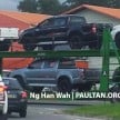 Toyota Hilux TRD Sportivo spotted on trailer in Sabah