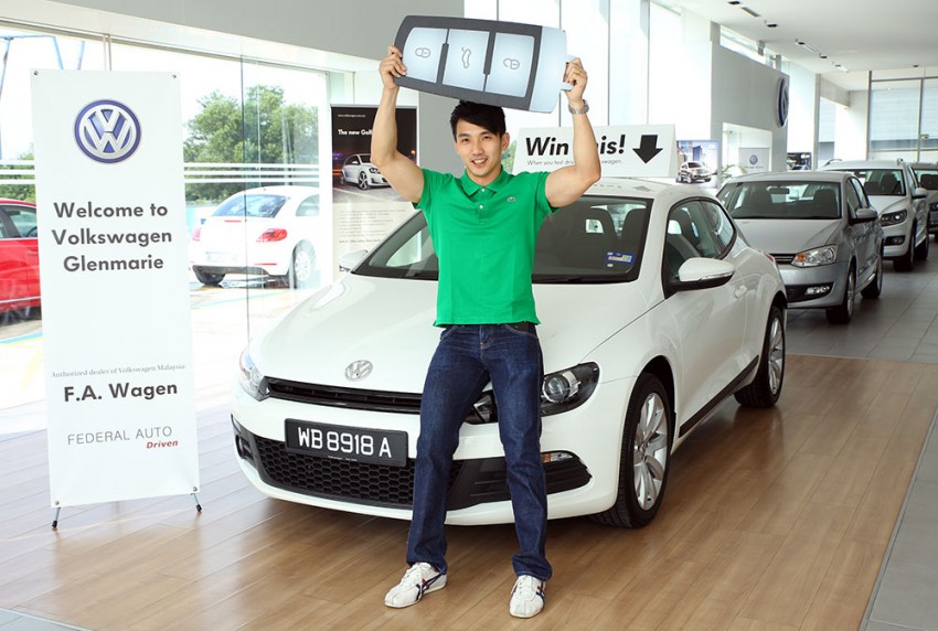 VW ‘Give Me 5’ winner Mr. Loo drives home a Scirocco 308270