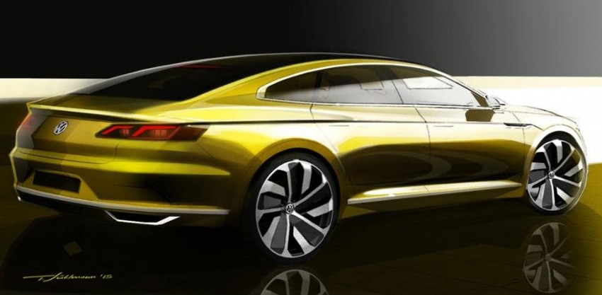 Volkswagen Sport Coupe Concept GTE teased ahead of Geneva debut, previews CC replacement 314216