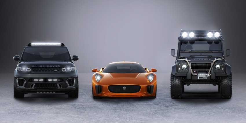Jaguar C-X75, Range Rover Sport SVR and Land Rover Defender Big Foot to star in next Bond film <em>Spectre</em> 310477