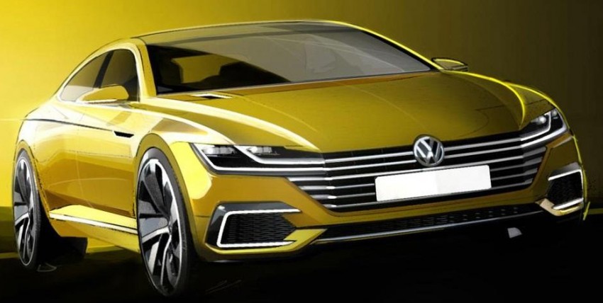 Volkswagen Sport Coupe Concept GTE teased ahead of Geneva debut, previews CC replacement 314207
