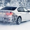 SPIED: BMW 3 Series F30 LCI shows new tail lamps