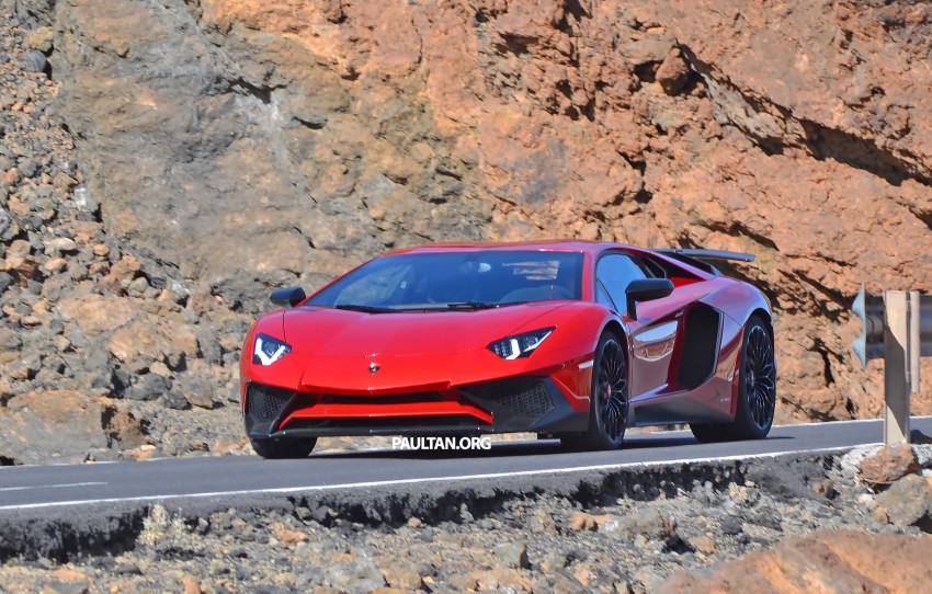 SPIED: Lamborghini Aventador SuperVeloce on test 308451
