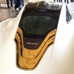 McLaren P1 with bespoke gold parts seen in Malaysia