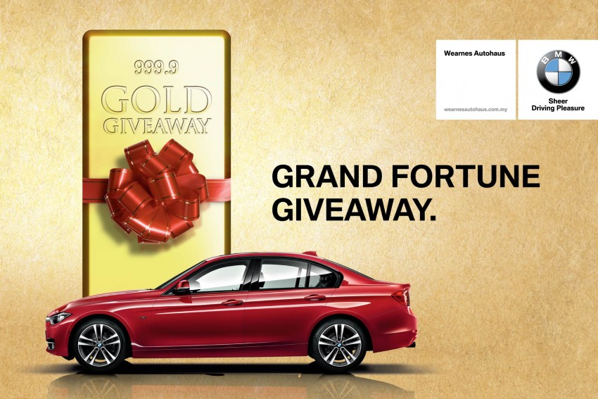 AD: Wearnes Autohaus’ BMW Prosperity Package offers you a share of 999.9 fine gold bars this CNY 309366