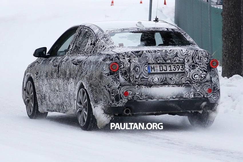 SPIED: F52 BMW 1 Series Sedan testing in the snow 316202