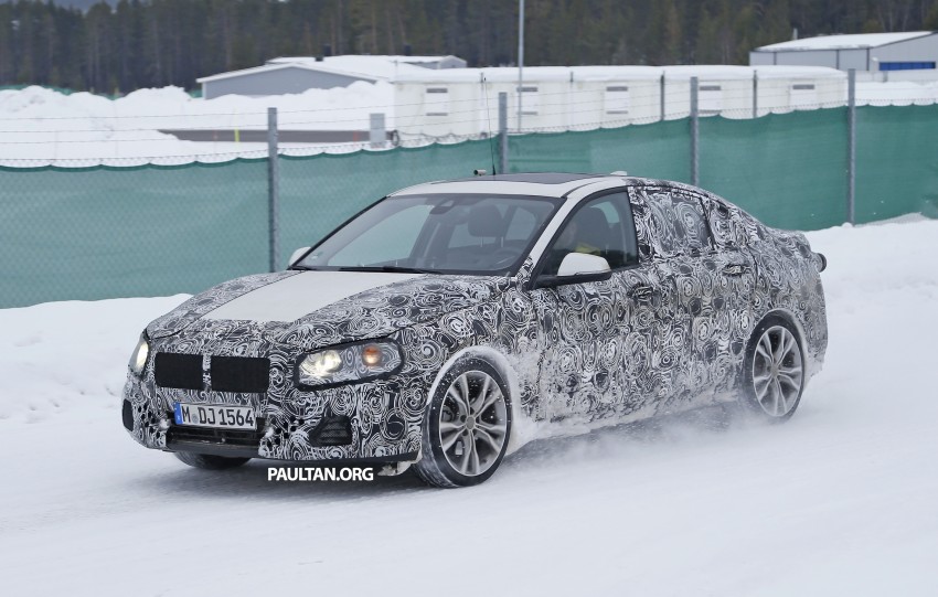 SPIED: F52 BMW 1 Series Sedan testing in the snow 316191