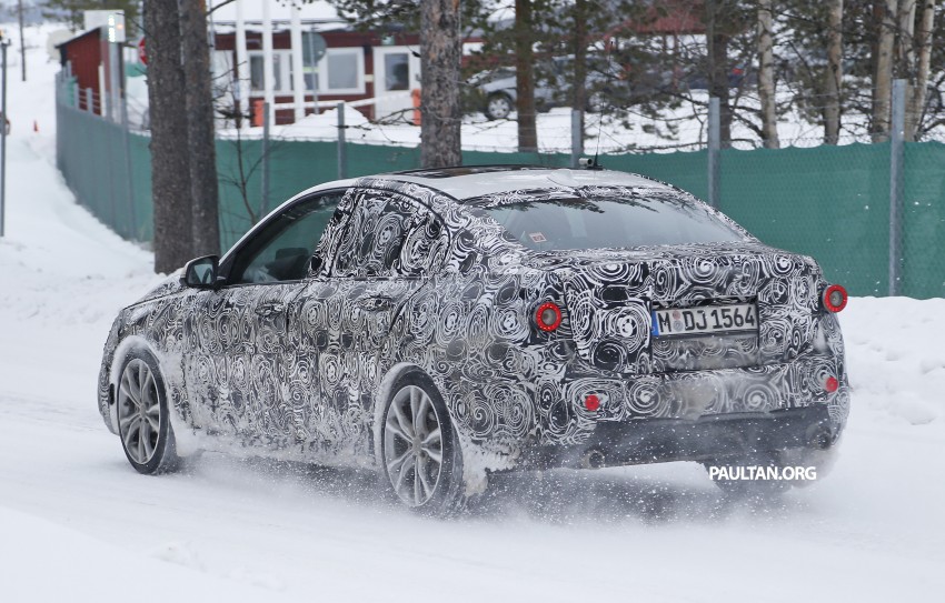 SPIED: F52 BMW 1 Series Sedan testing in the snow 316193
