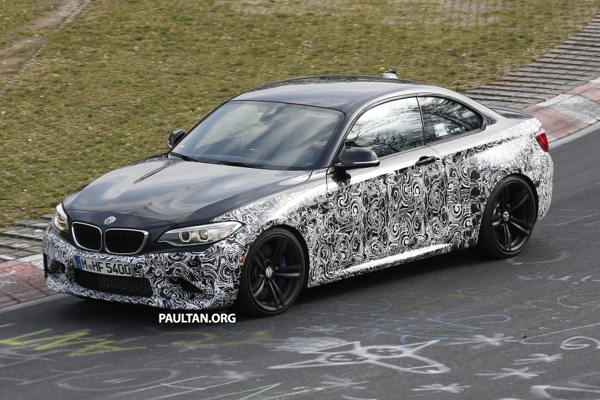 SPYSHOTS: F87 BMW M2 spotted with less camo 321458
