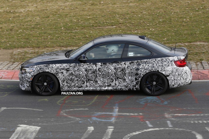 SPYSHOTS: F87 BMW M2 spotted with less camo 321454