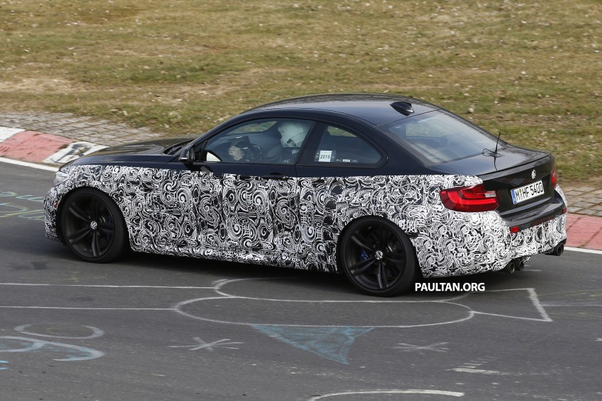 SPYSHOTS: F87 BMW M2 spotted with less camo 321455