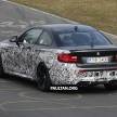 SPYSHOTS: F87 BMW M2 spotted with less camo