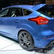 Ford Focus RS – now, US version performance figures