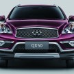 Infiniti QX50 facelift to debut in NYC, longer wheelbase
