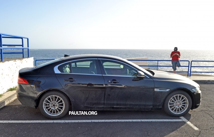 Jaguar XE spied with E badge is probably not an EV 320093