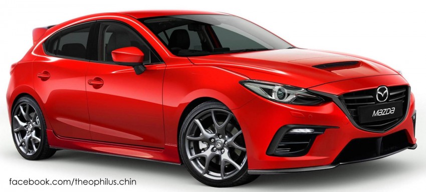 Mazda 3 MPS rendered; hot hatch to revive MPS badge 317352