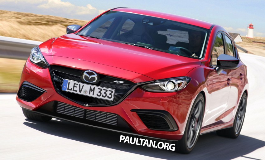 Mazda 3 MPS rendered; hot hatch to revive MPS badge 317334