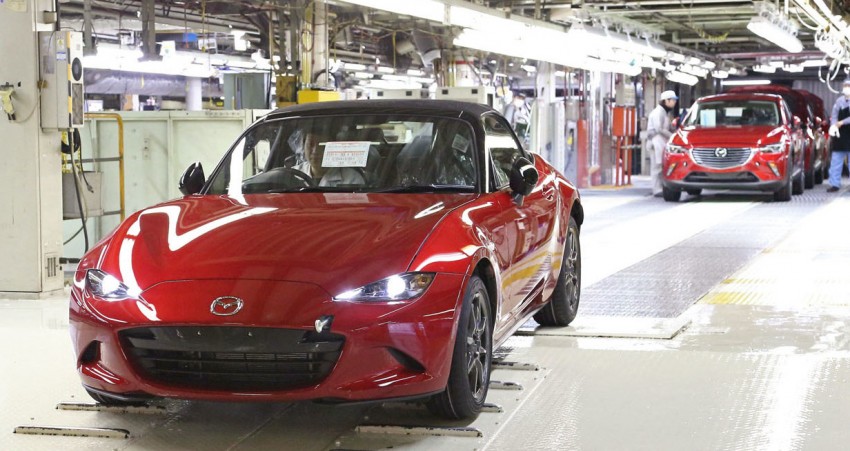 Mazda MX-5 production starts in Japan, on sale June; new Fiat 124 Spider to be based on the roadster too 316884