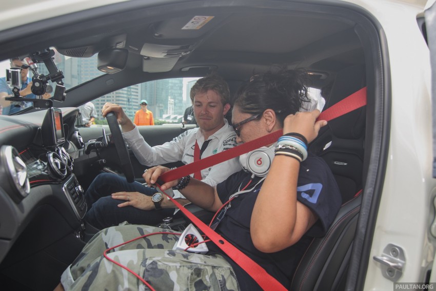 VIDEO: Petronas driver Nico Rosberg drives a Mercedes-Benz GLA 45 AMG at the Binjai carpark 320309