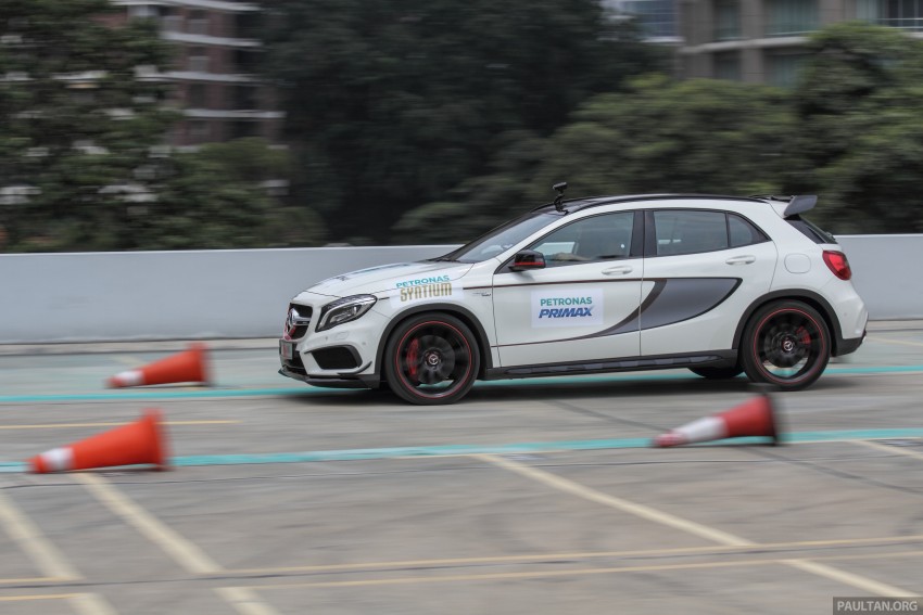 VIDEO: Petronas driver Nico Rosberg drives a Mercedes-Benz GLA 45 AMG at the Binjai carpark 320331
