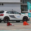 VIDEO: Petronas driver Nico Rosberg drives a Mercedes-Benz GLA 45 AMG at the Binjai carpark